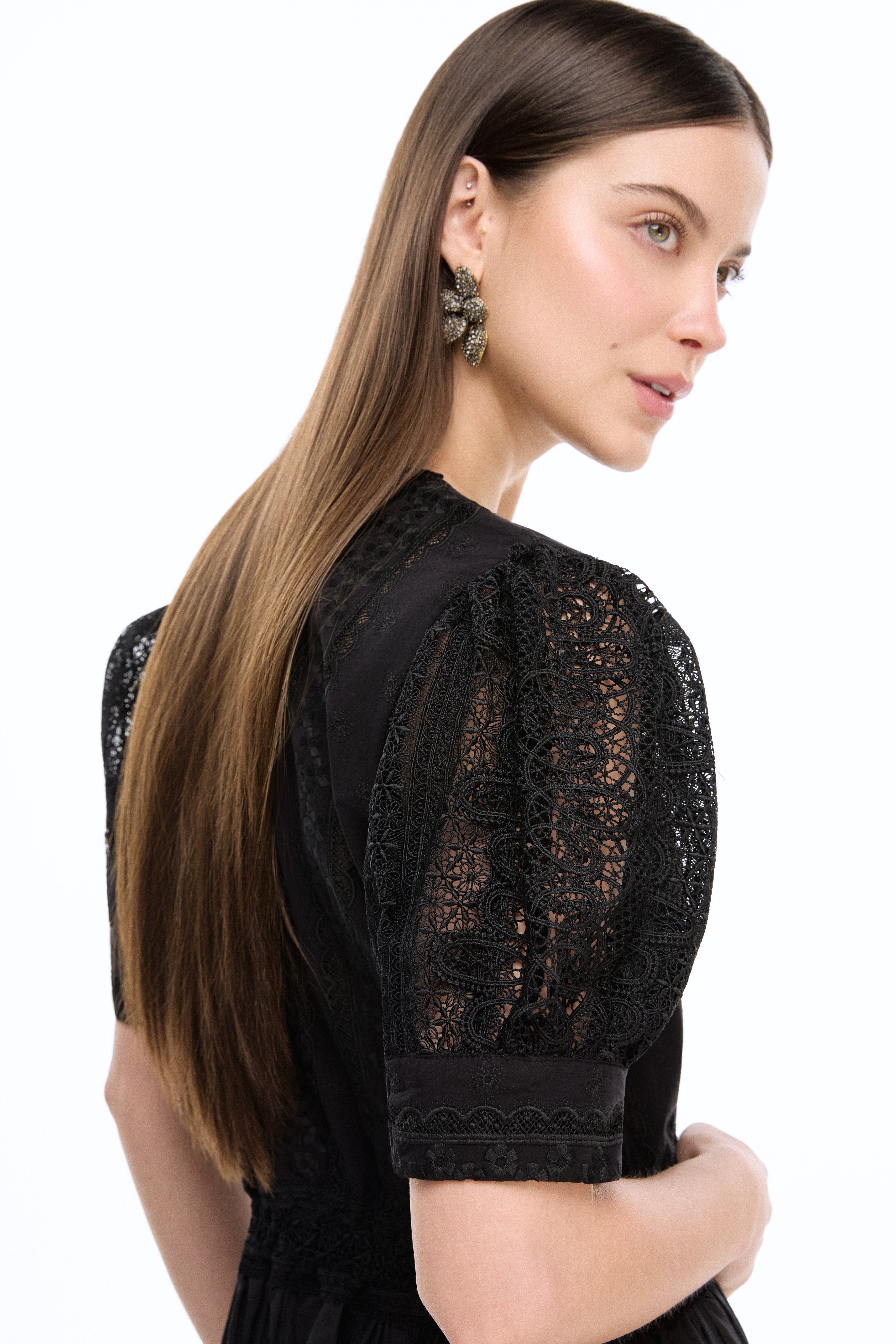 juliet midi dress in black Juliet Midi Dress In Black Tulle