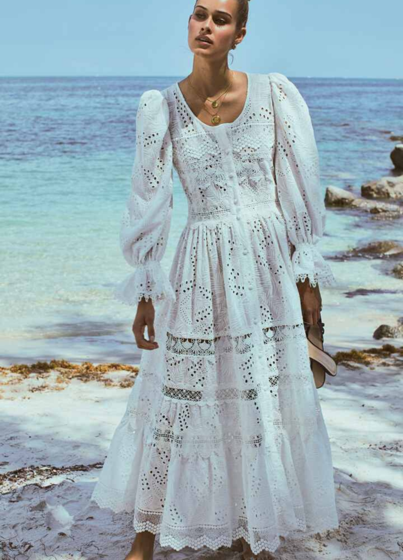 PERLA MAXI DRESS WHITE