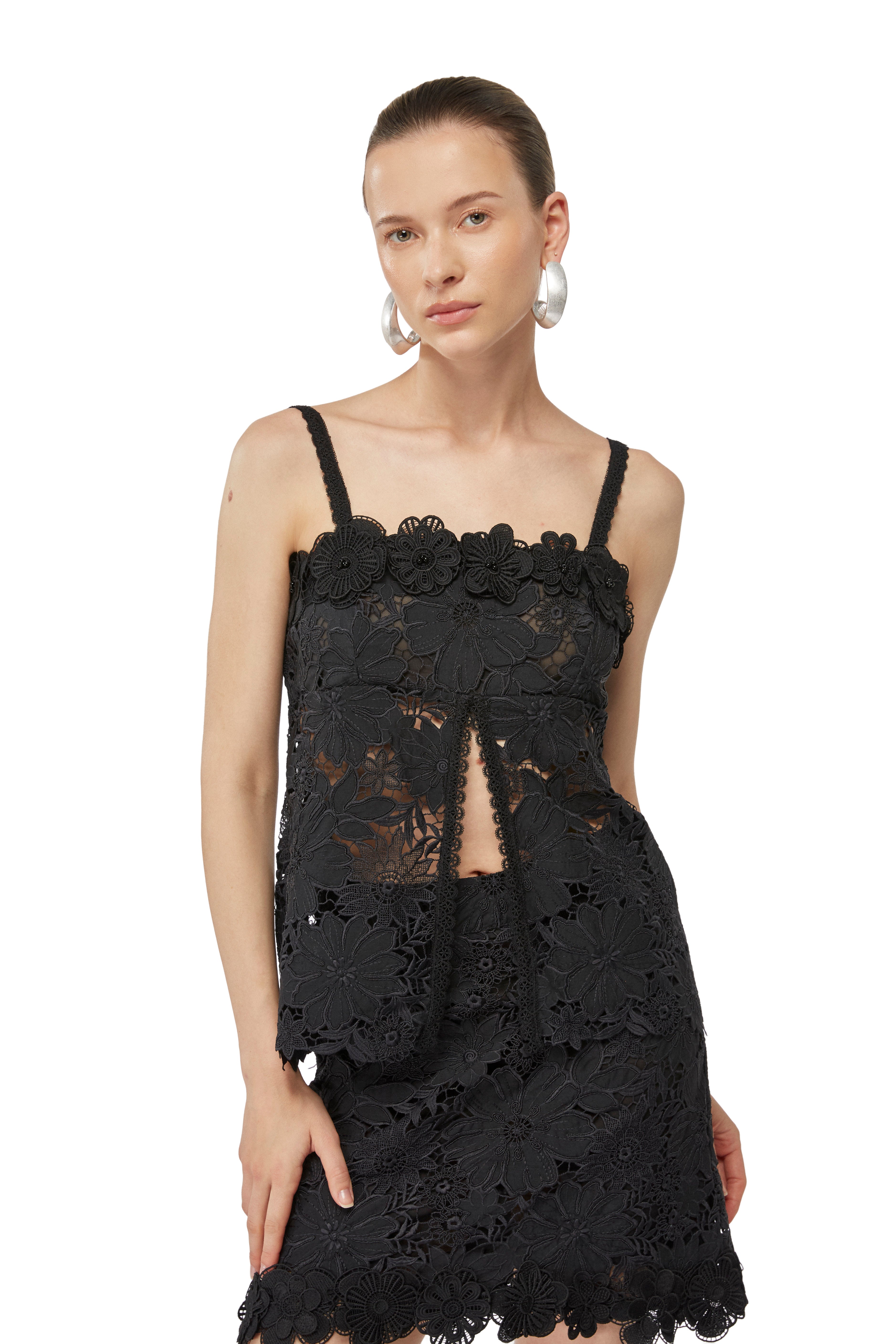 MAGNOLIA MINI SKIRT BLACK