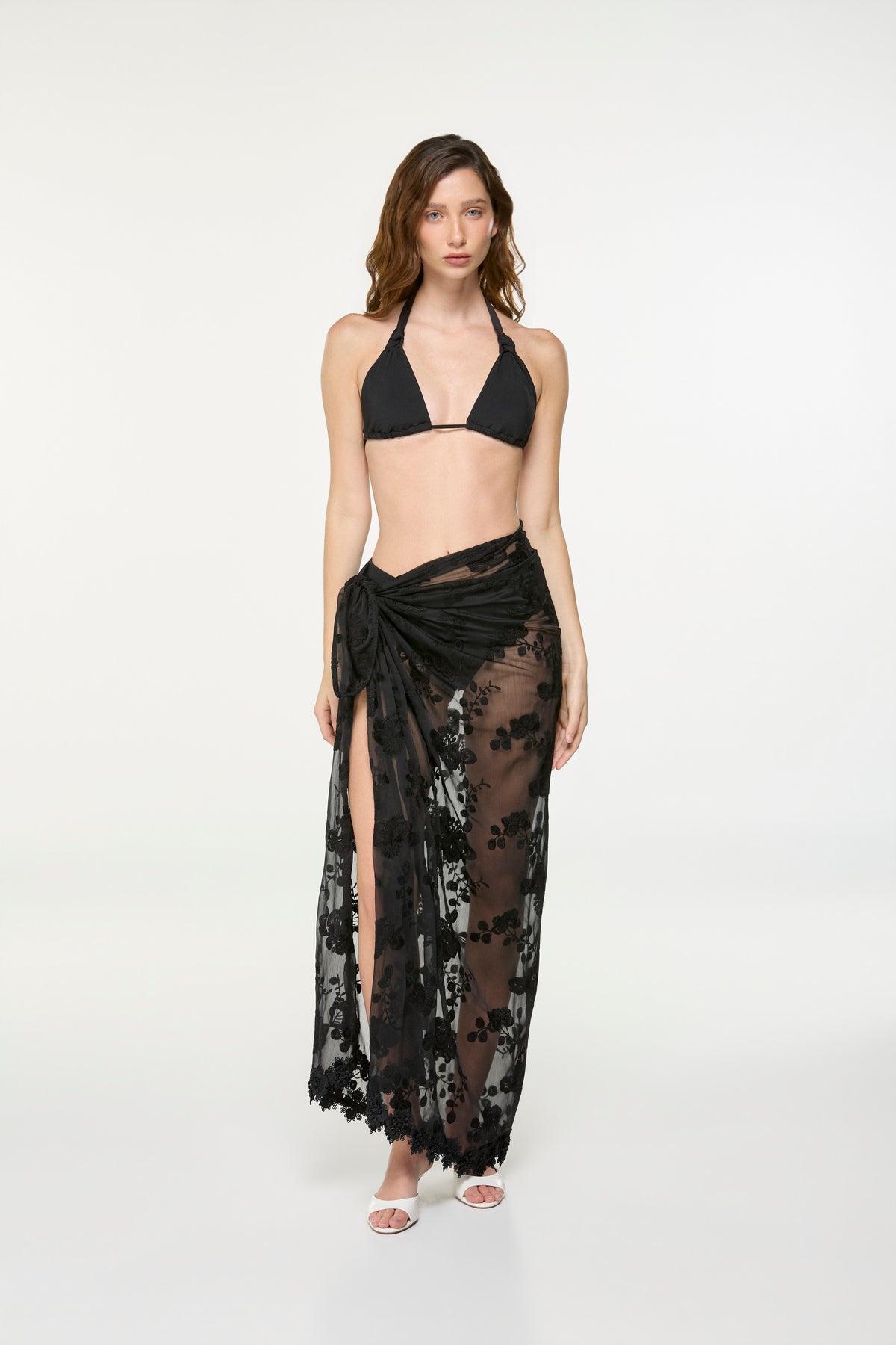 MIRAGE WRAP SKIRT BLACK
