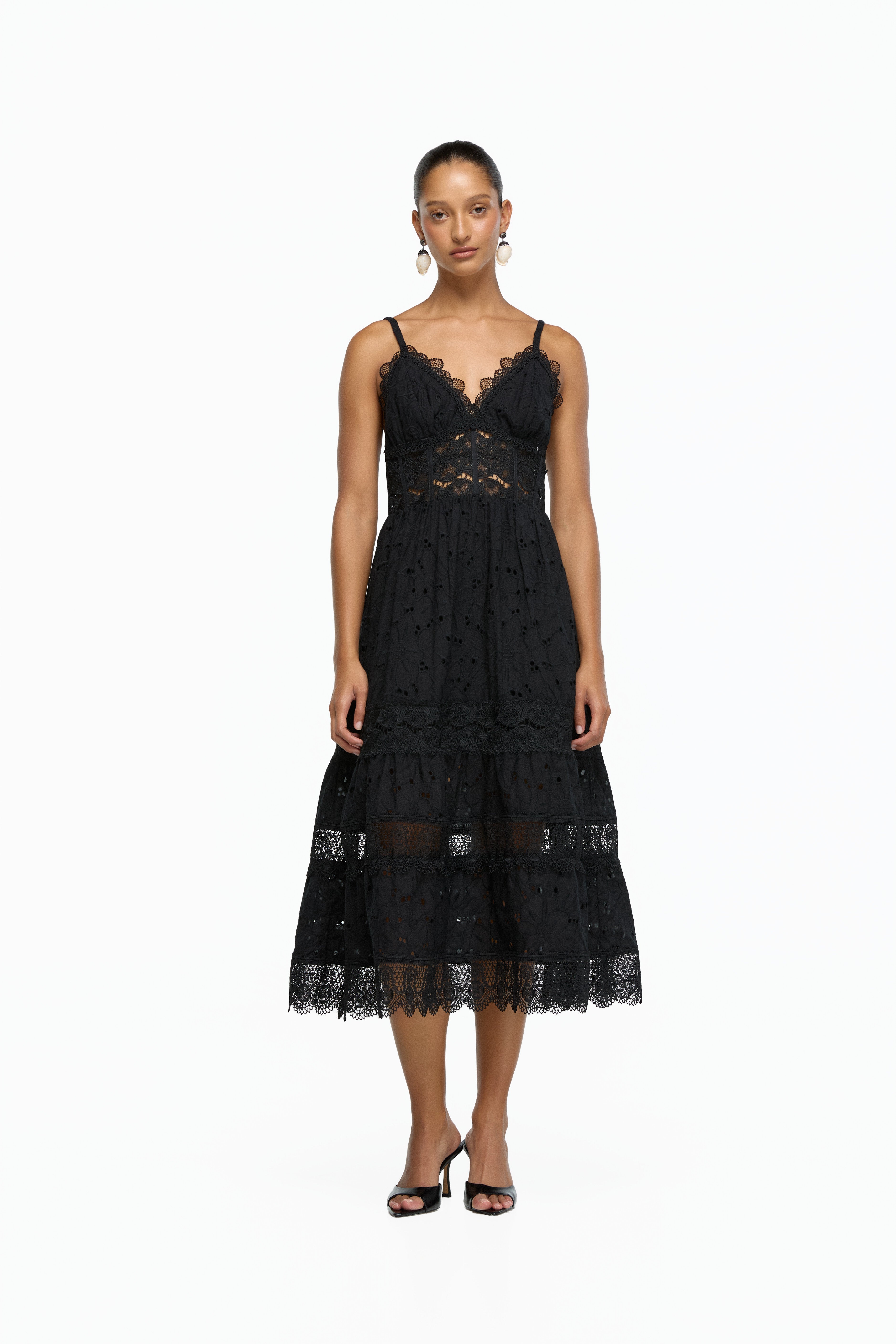 PENELOPE MIDI DRESS BLACK