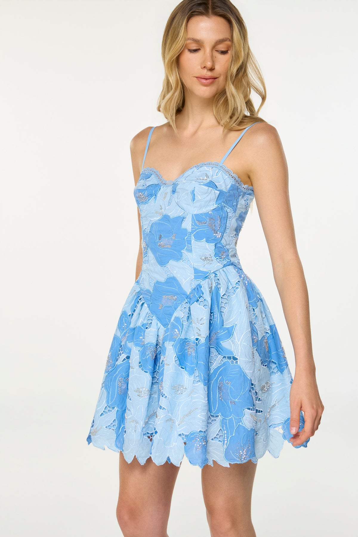 ROSELIA MINI DRESS BLUE