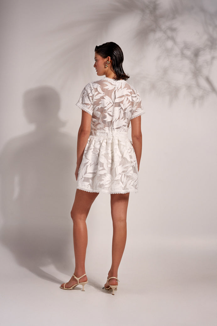 TARA MINI DRESS WHITE