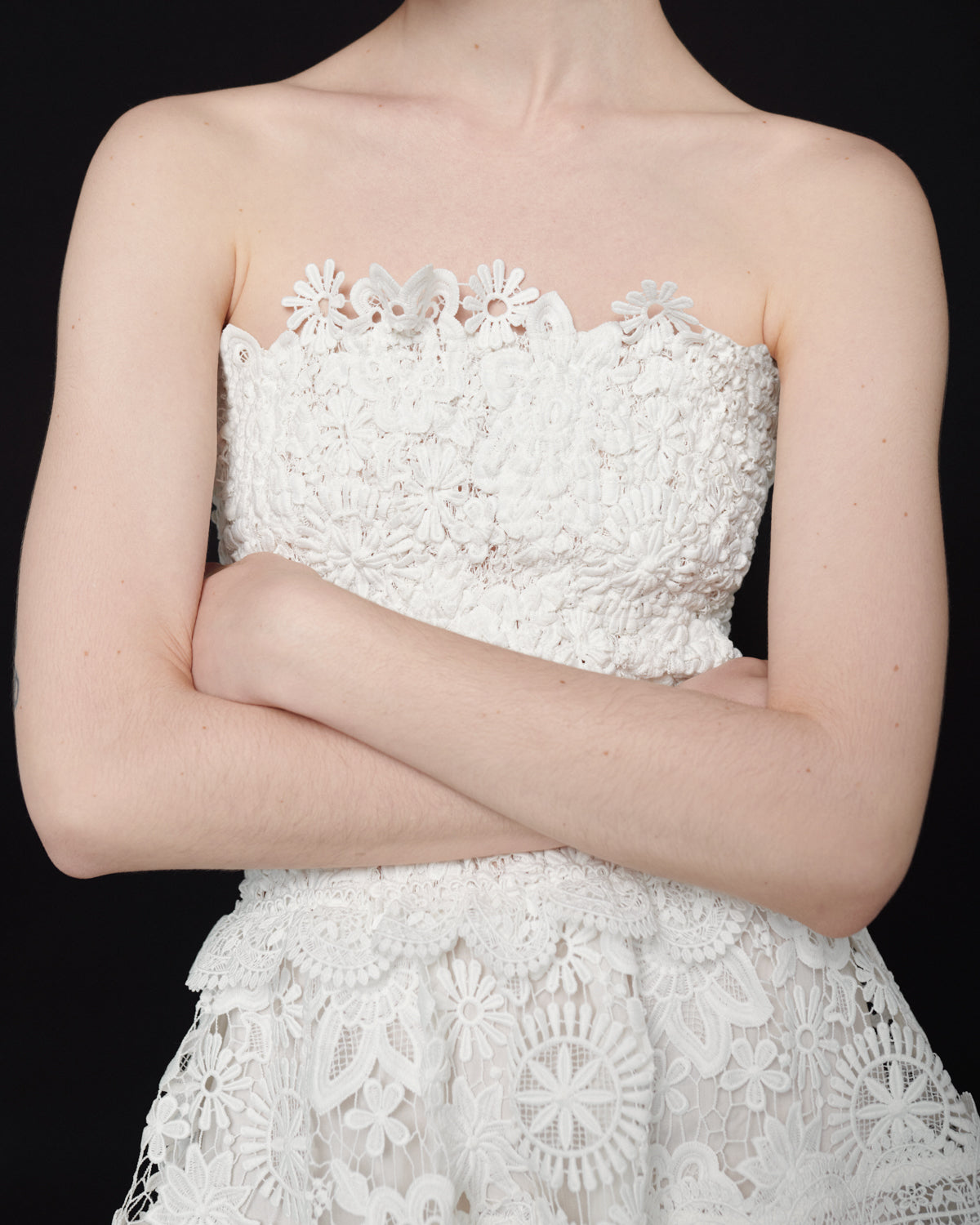 TIFANNY MINI DRESS WHITE