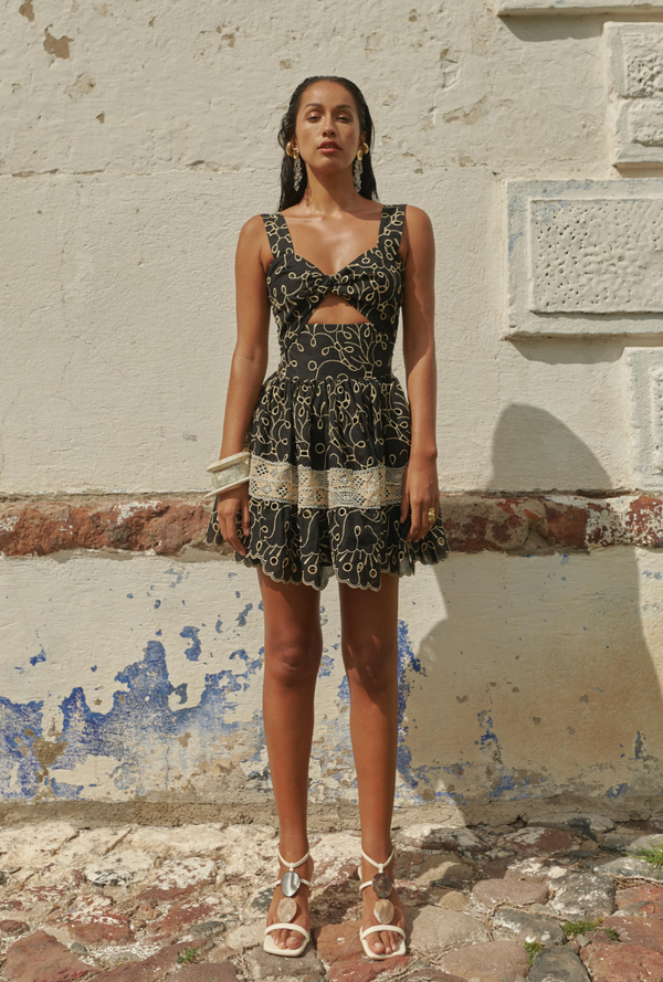SOFIA MINI DRESS BLACK