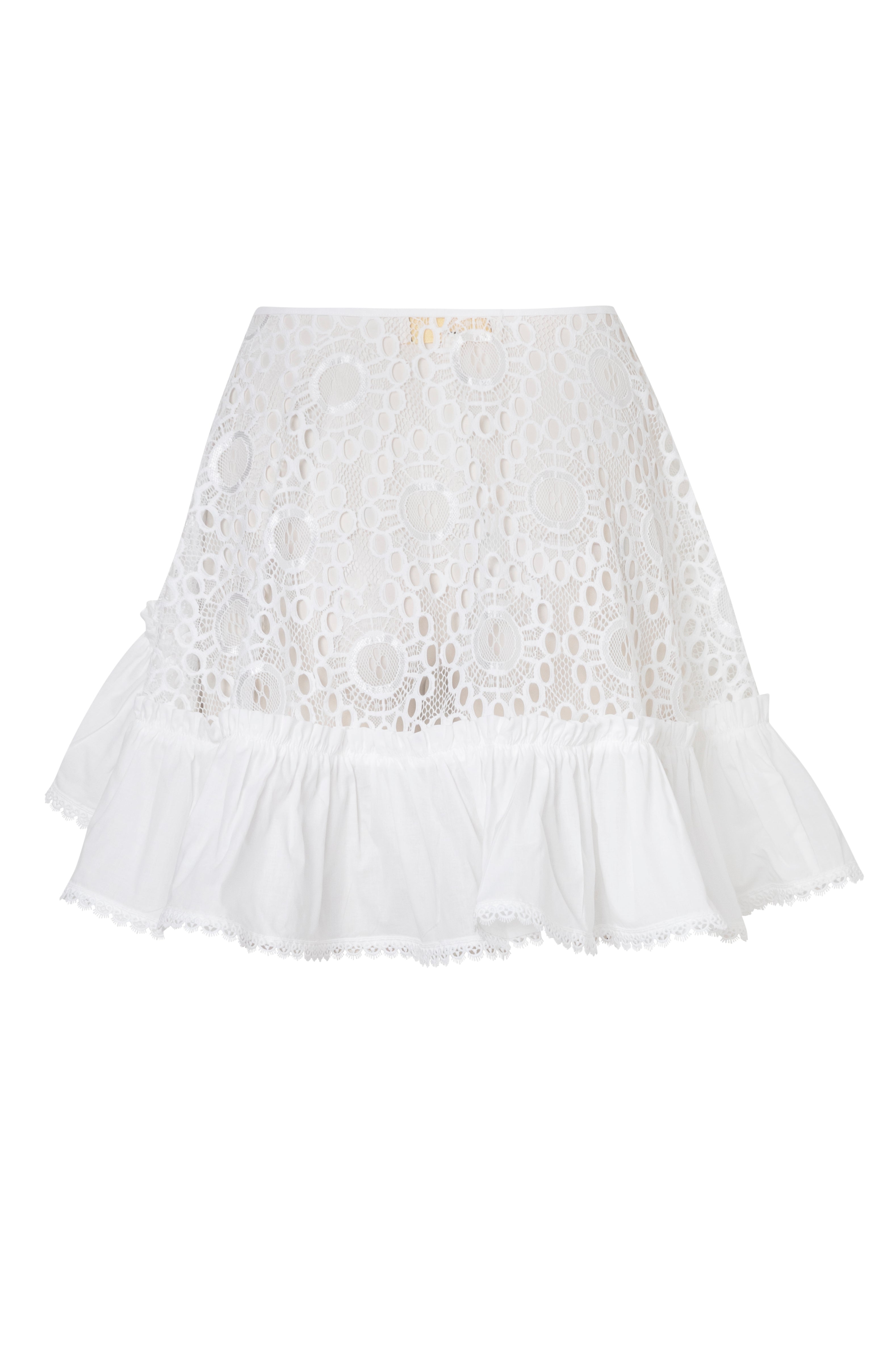 AZURE WRAP SKIRT WHITE