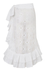 LOLI WRAP SKIRT WHITE