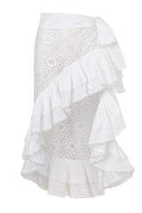 LOLI WRAP SKIRT WHITE
