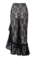 SOHO WRAP SKIRT BLACK